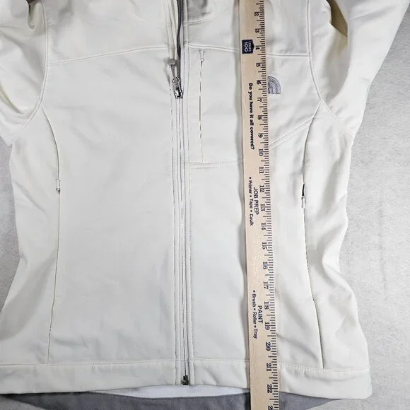The North Face Apex Women's Full Zip Jacket Waterproof Wind Proof White Size S - Picture 5 of 5